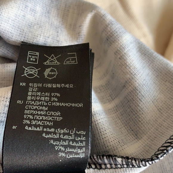 H&M Black & White Bodycon Stretch Shift Dress With Studs Size S - Picture 10 of 13